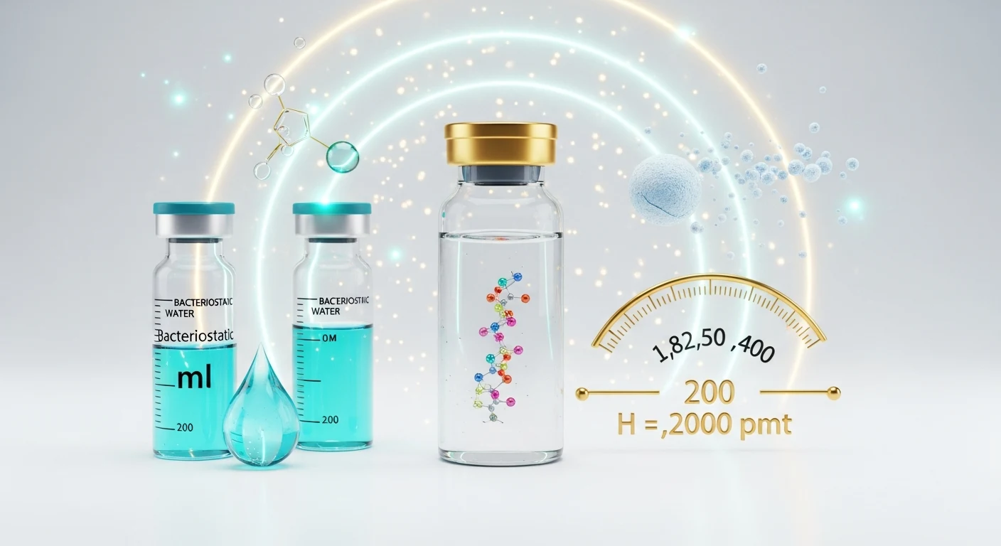 Água Bacteriostática: Quantos ml Usar para Reconstituir um Peptídeo?