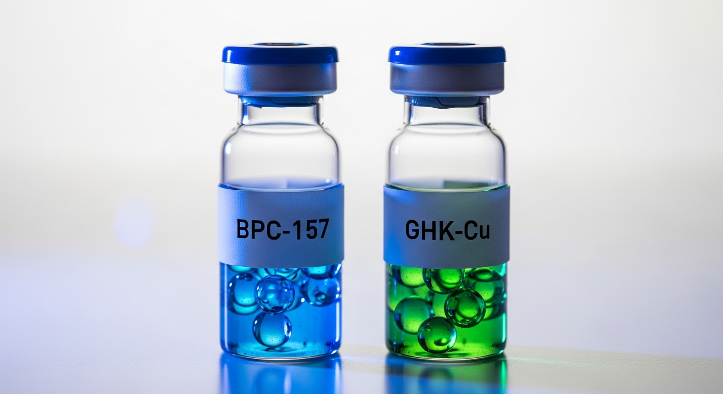 BPC-157 vs GHK-Cu: Qual a Diferença e Como Escolher (por Objetivo)