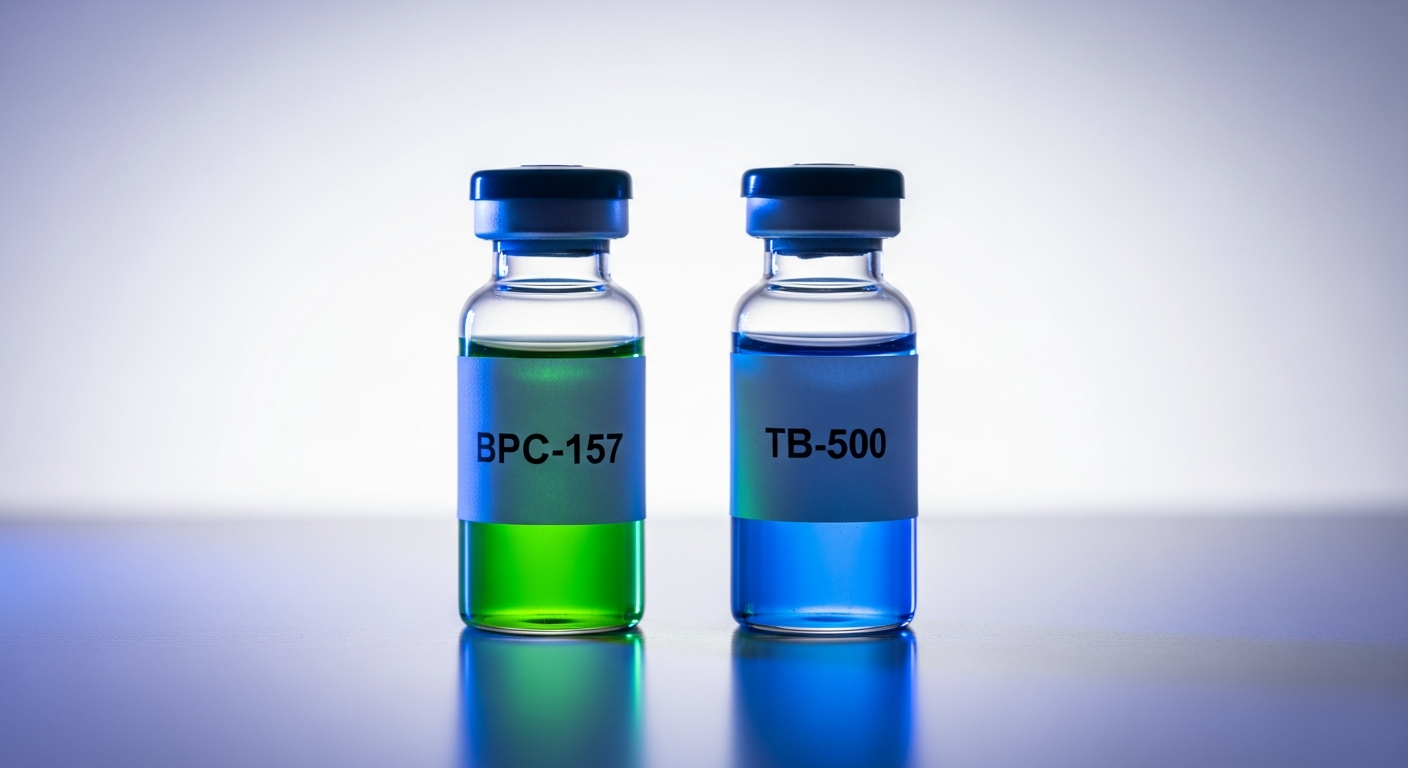 BPC-157 vs TB-500 para Tendão: Mecanismos Diferentes (e por que o Blend Existe)