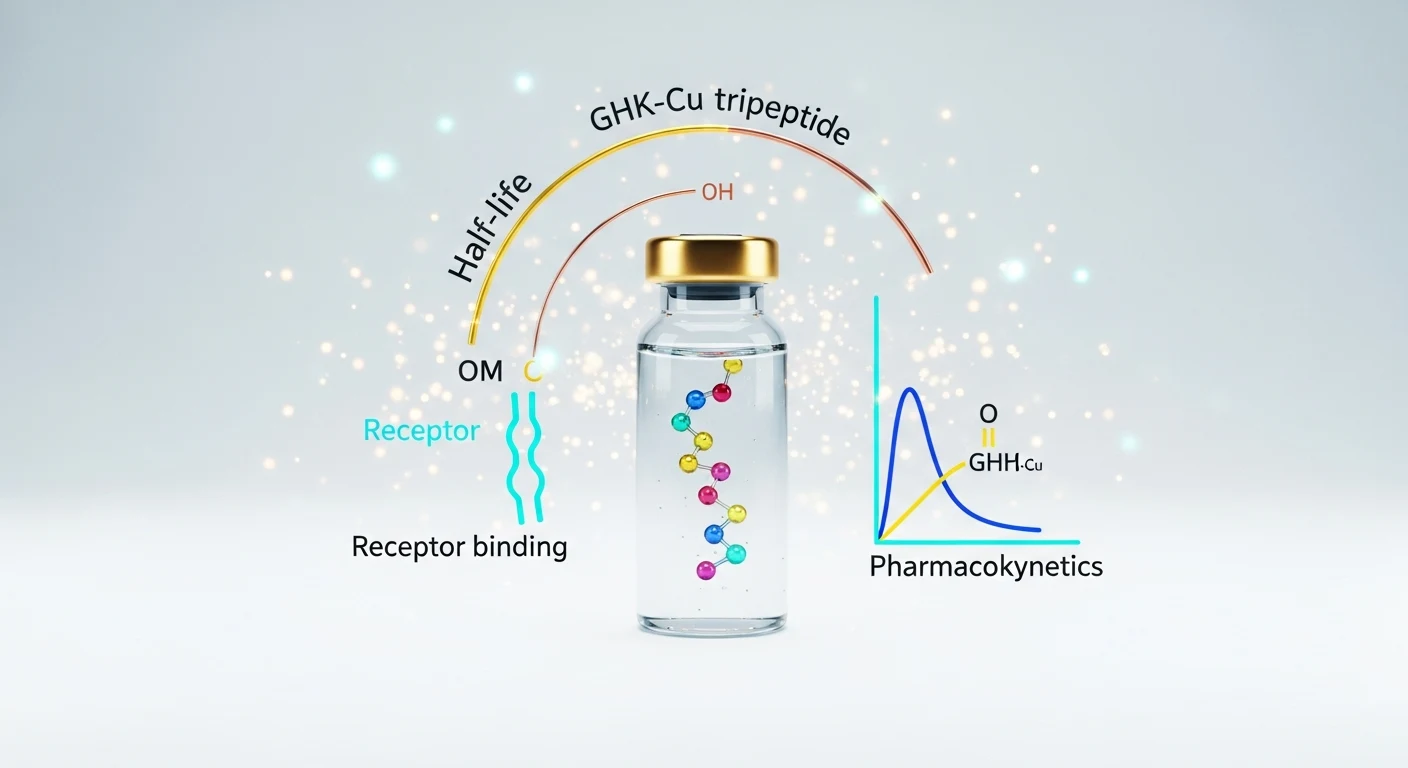 GHK-Cu: Meia-Vida e Como Age na Pele (Farmacocinética Explicada)