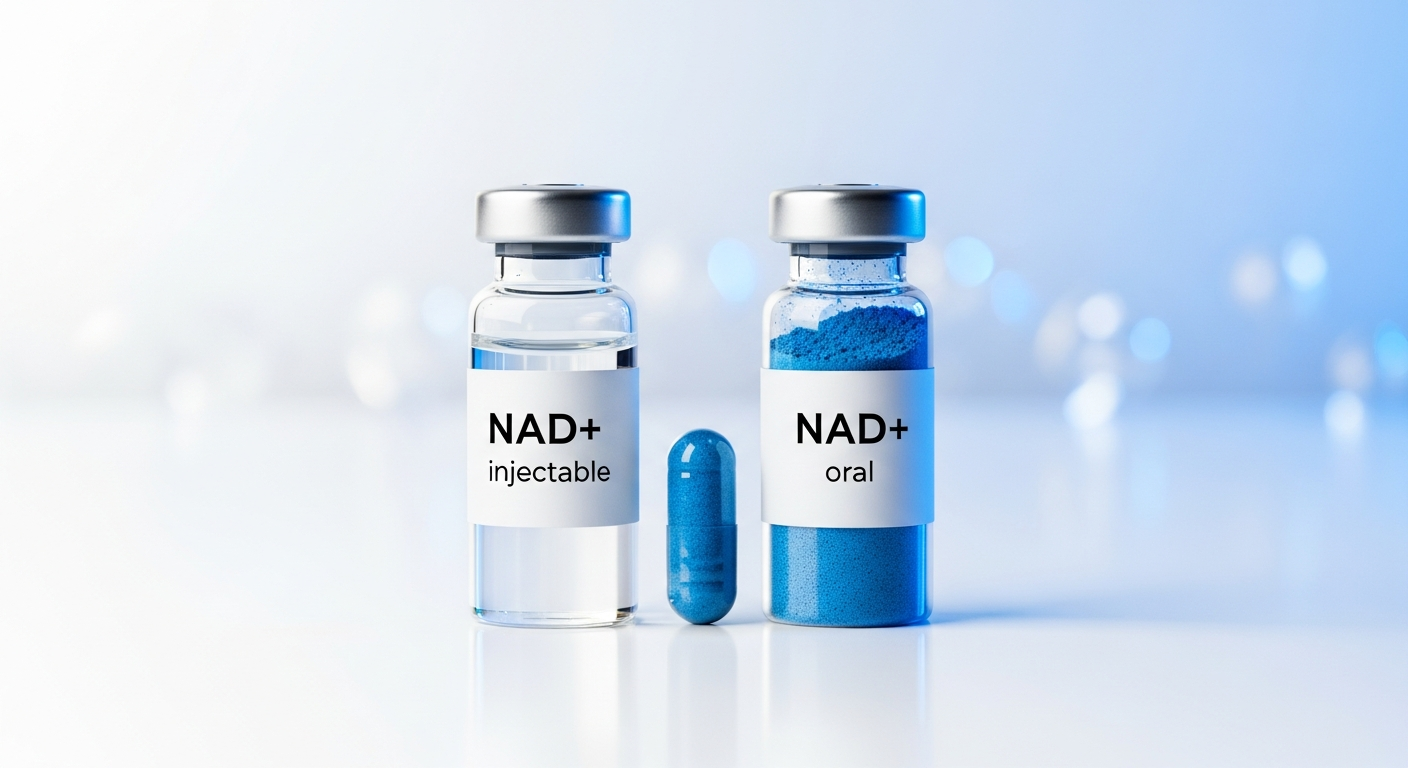 NAD+ Oral vs Injetável: O que a Pesquisa Mostra