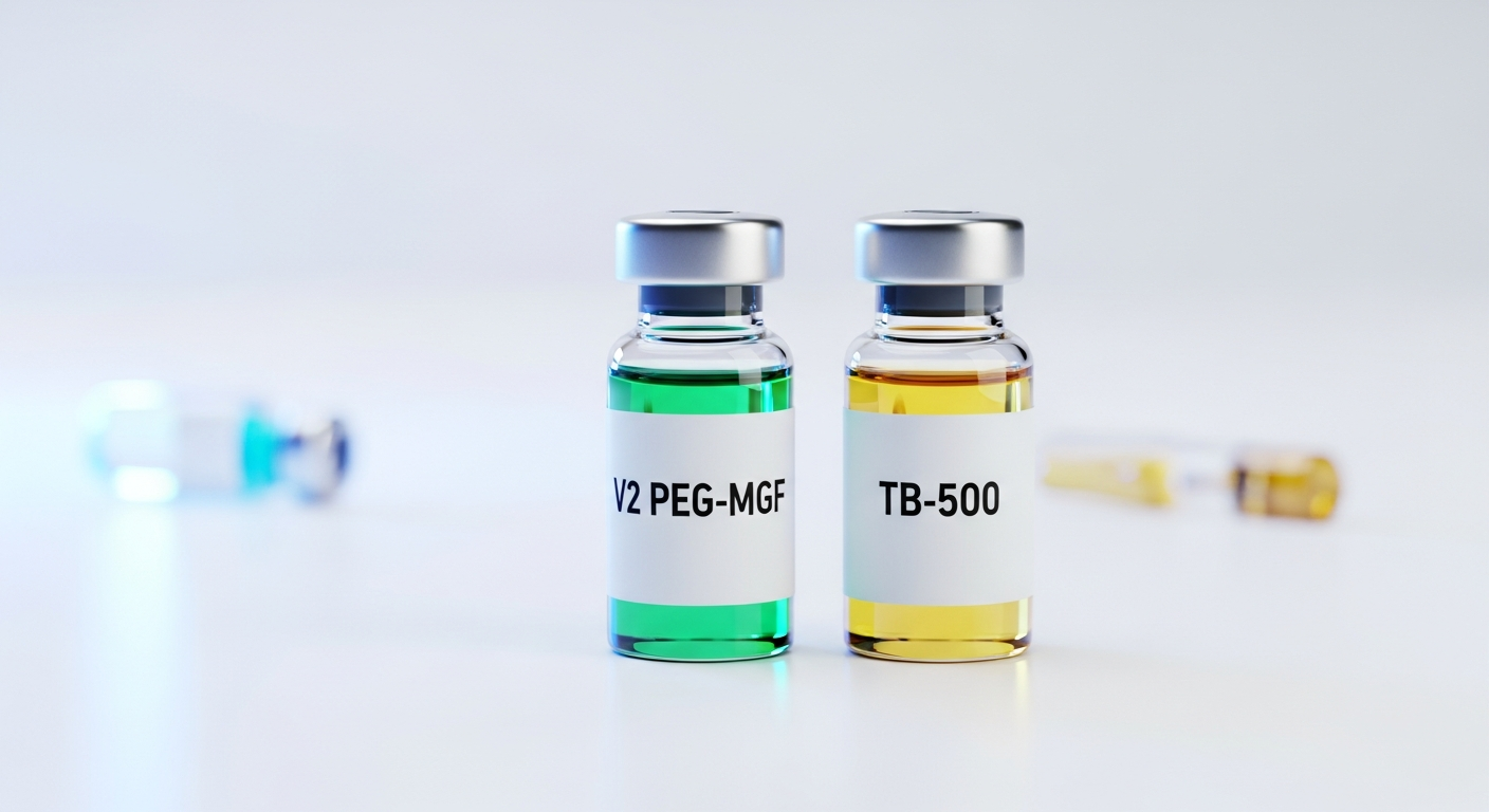 PEG-MGF vs TB-500: Fator de Crescimento vs Peptídeo de Reparo Sistêmico (Comparativo)