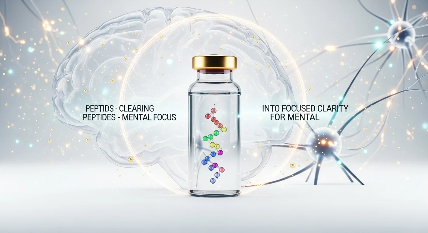 Peptídeos para Brain Fog e Foco Mental: Eixo Cérebro–Intestino–Metabolismo