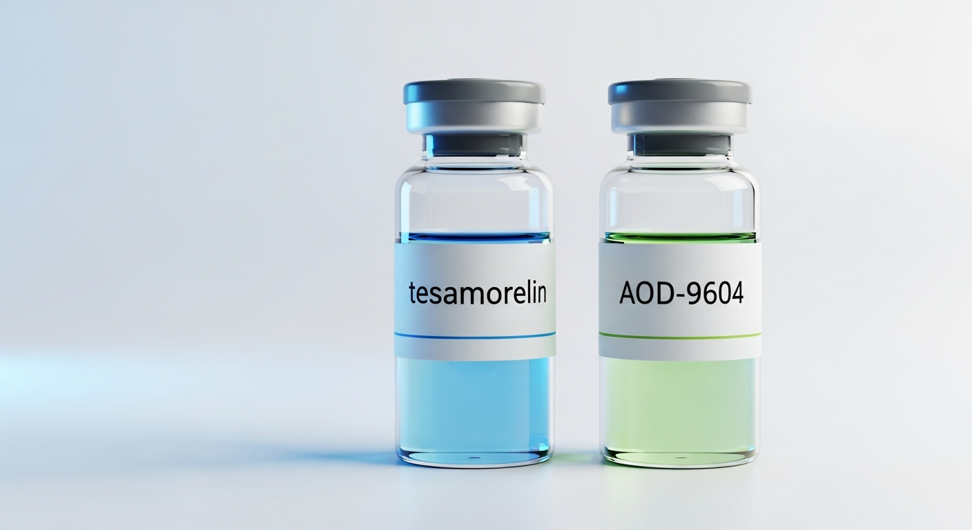 Tesamorelina vs AOD-9604: Dois Caminhos pela Gordura (e Duas Evidências)