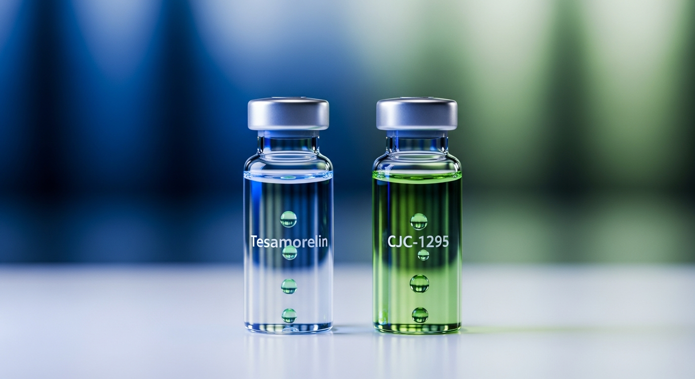 Tesamorelina vs CJC-1295 para Gordura: Mesmo Alvo, Níveis de Evidência Diferentes